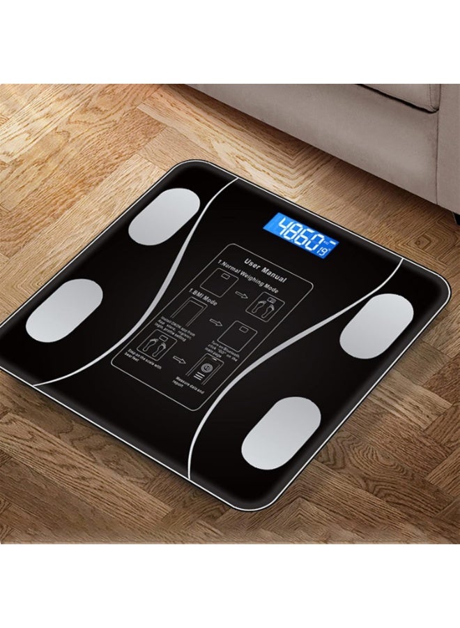 Smart digital body scale with Bluetooth and LCD screen – Black - Image 2